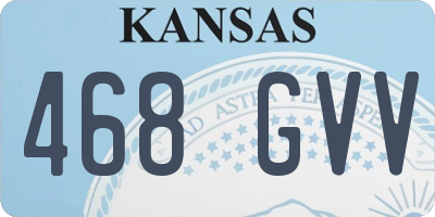KS license plate 468GVV