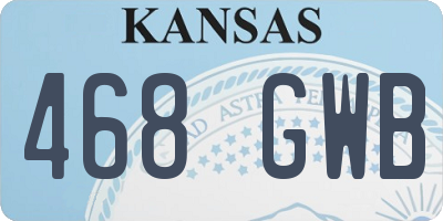 KS license plate 468GWB