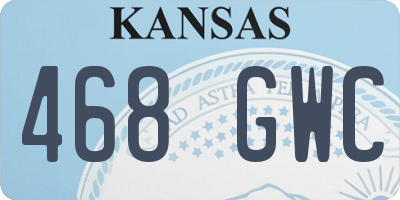 KS license plate 468GWC