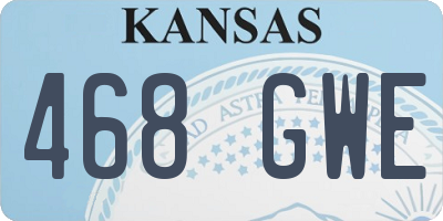 KS license plate 468GWE