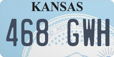 KS license plate 468GWH