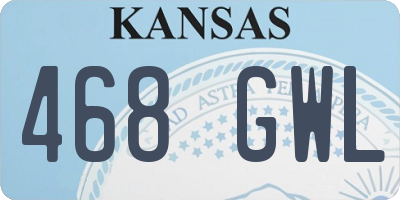 KS license plate 468GWL