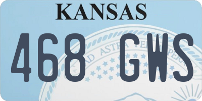 KS license plate 468GWS