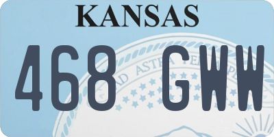 KS license plate 468GWW
