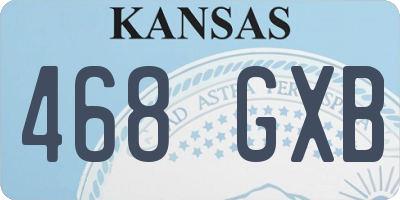 KS license plate 468GXB