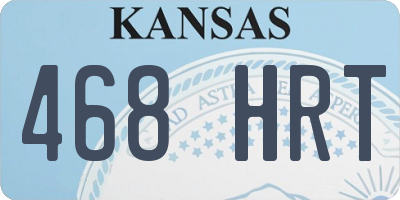 KS license plate 468HRT