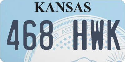 KS license plate 468HWK