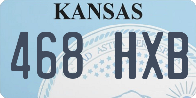 KS license plate 468HXB