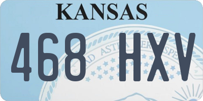 KS license plate 468HXV