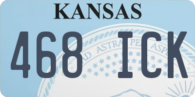 KS license plate 468ICK