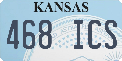 KS license plate 468ICS