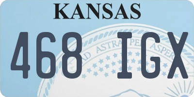 KS license plate 468IGX