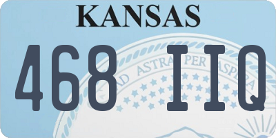 KS license plate 468IIQ