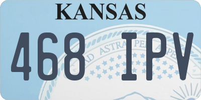 KS license plate 468IPV