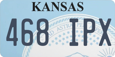 KS license plate 468IPX