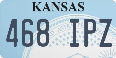 KS license plate 468IPZ