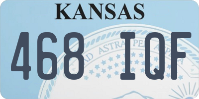 KS license plate 468IQF