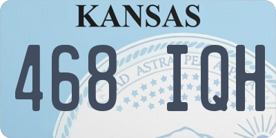 KS license plate 468IQH