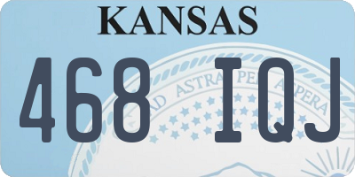 KS license plate 468IQJ