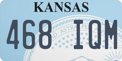 KS license plate 468IQM