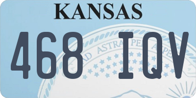 KS license plate 468IQV