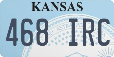 KS license plate 468IRC