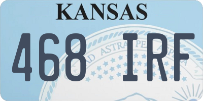 KS license plate 468IRF