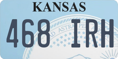 KS license plate 468IRH