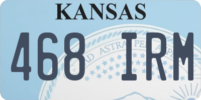 KS license plate 468IRM