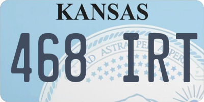 KS license plate 468IRT