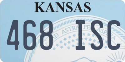 KS license plate 468ISC