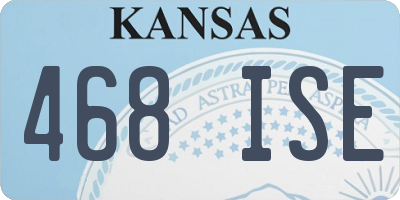 KS license plate 468ISE