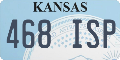 KS license plate 468ISP