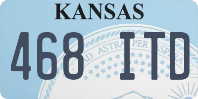 KS license plate 468ITD