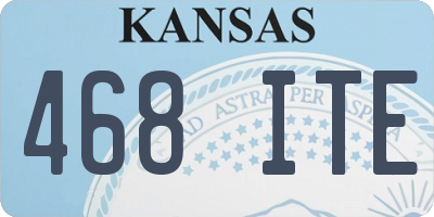KS license plate 468ITE
