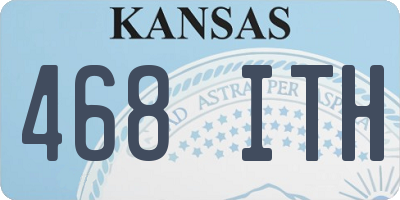 KS license plate 468ITH