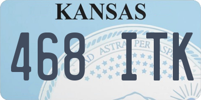 KS license plate 468ITK