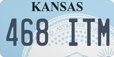 KS license plate 468ITM