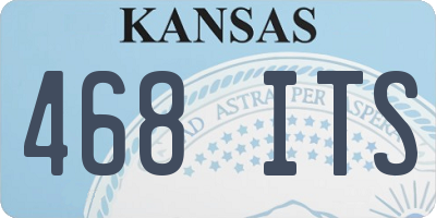KS license plate 468ITS