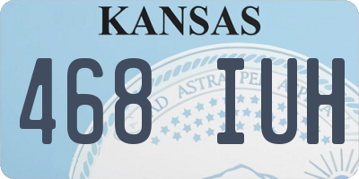 KS license plate 468IUH