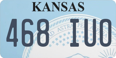 KS license plate 468IUO