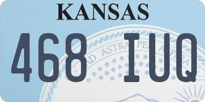KS license plate 468IUQ