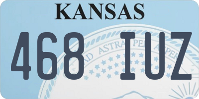 KS license plate 468IUZ