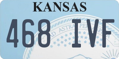 KS license plate 468IVF