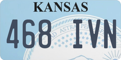 KS license plate 468IVN