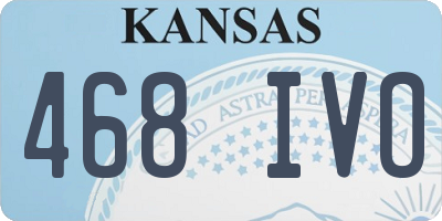 KS license plate 468IVO