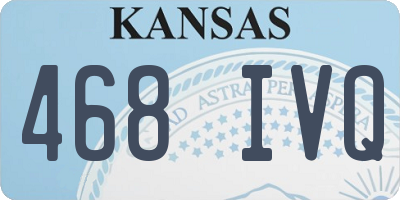 KS license plate 468IVQ