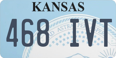 KS license plate 468IVT