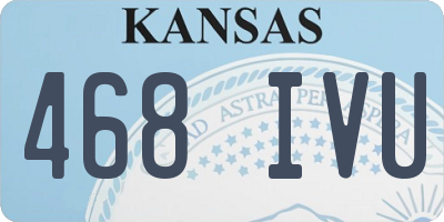 KS license plate 468IVU