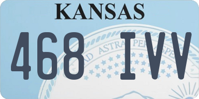 KS license plate 468IVV